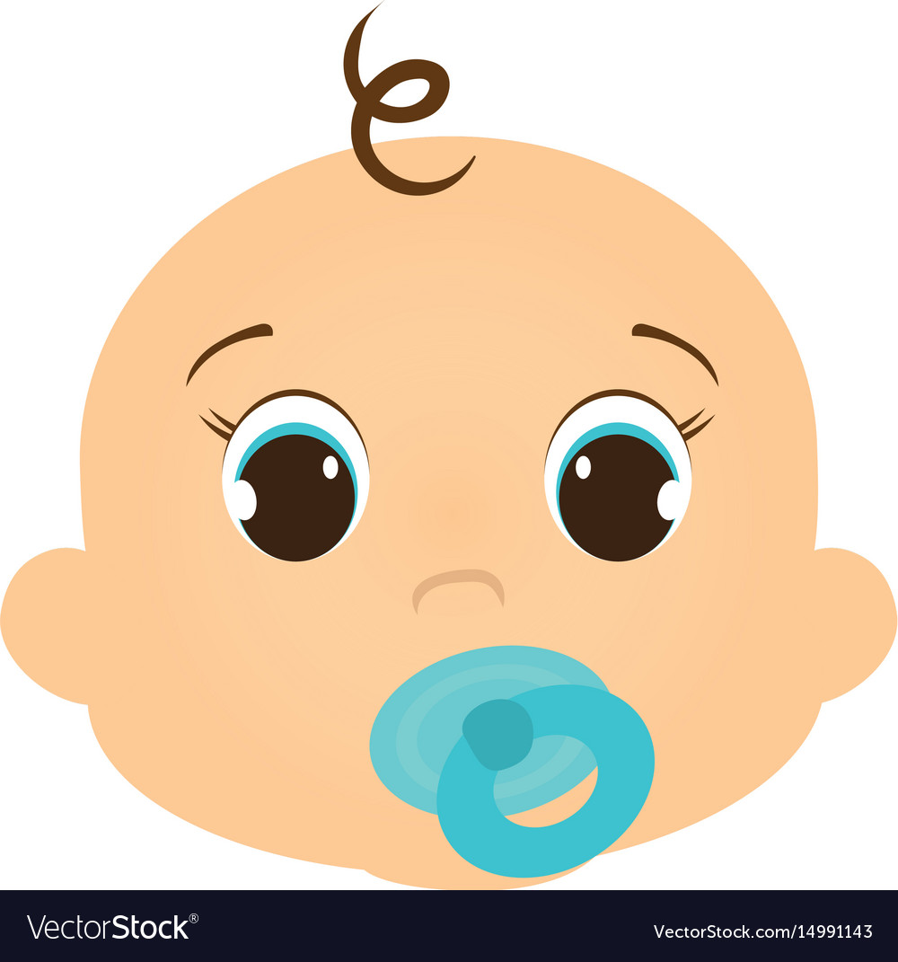 Cute baby icon Royalty Free Vector Image - VectorStock