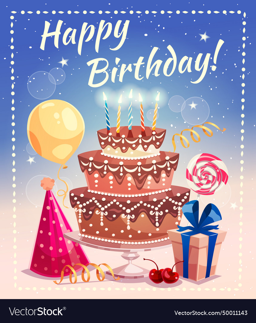 Happy birthday Royalty Free Vector Image - VectorStock