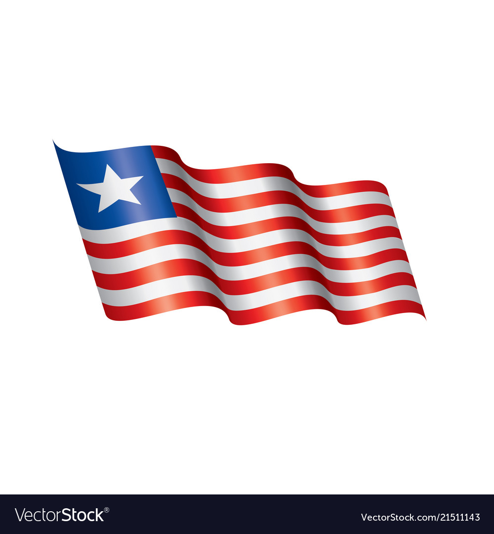Liberia Flag Royalty Free Vector Image VectorStock Liberia Flag Vector 21511143