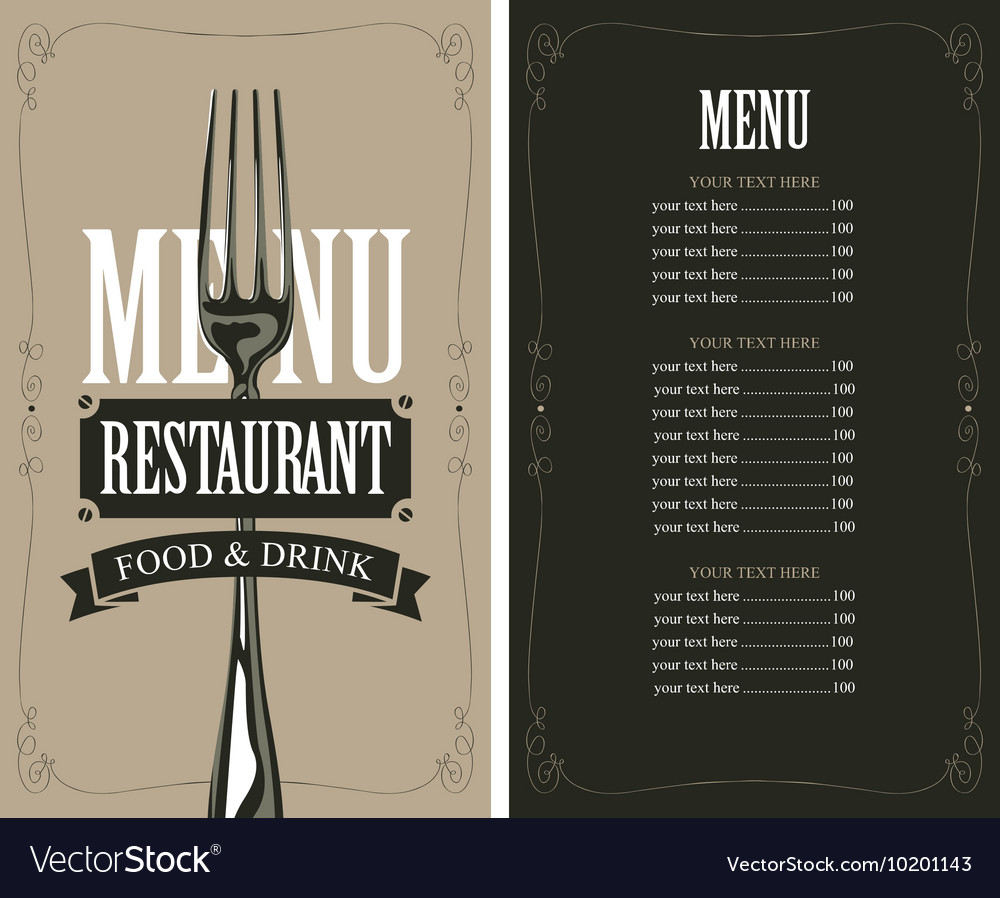 the fork restaurant menu