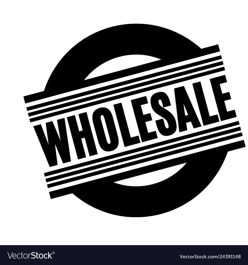 Wholesale black stamp Royalty Free Vector Image