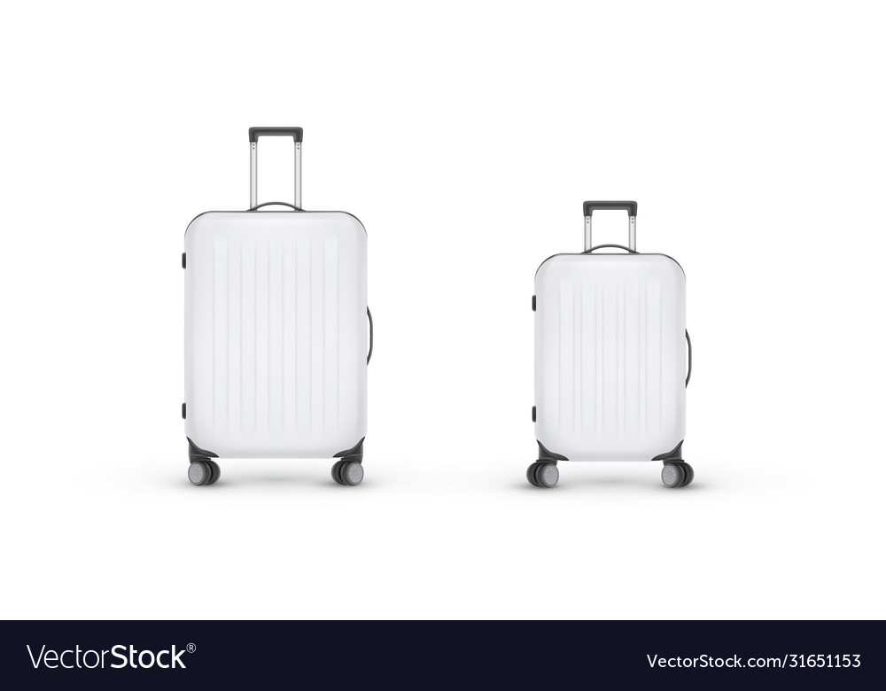 plastic travel suitcase