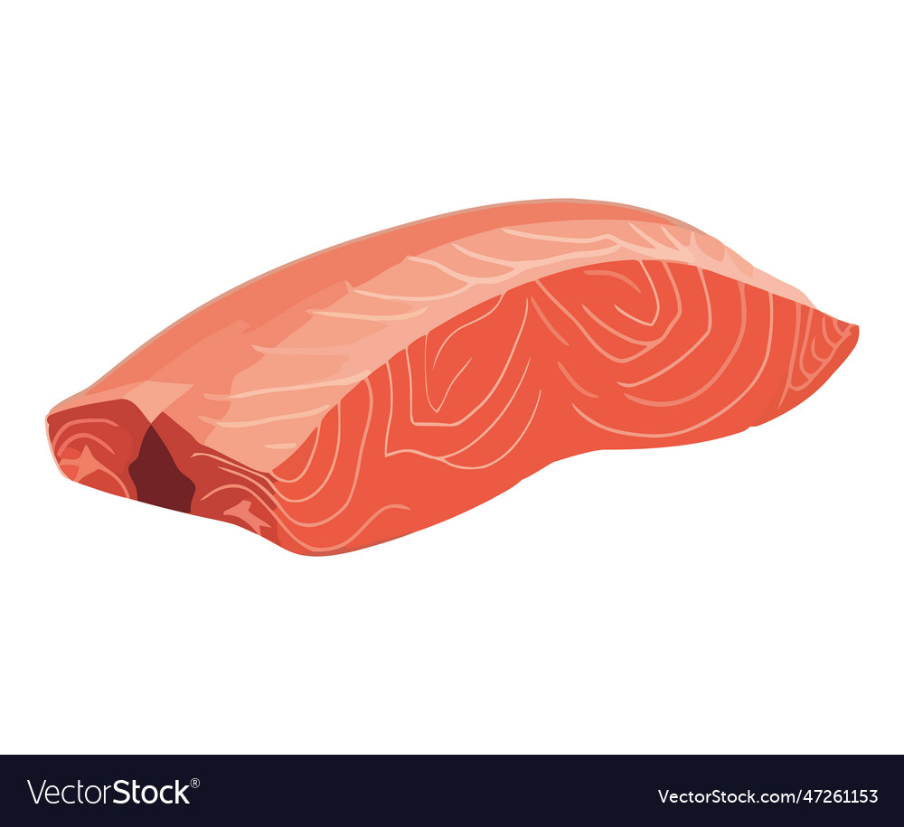 Salmon steak design Royalty Free Vector Image - VectorStock