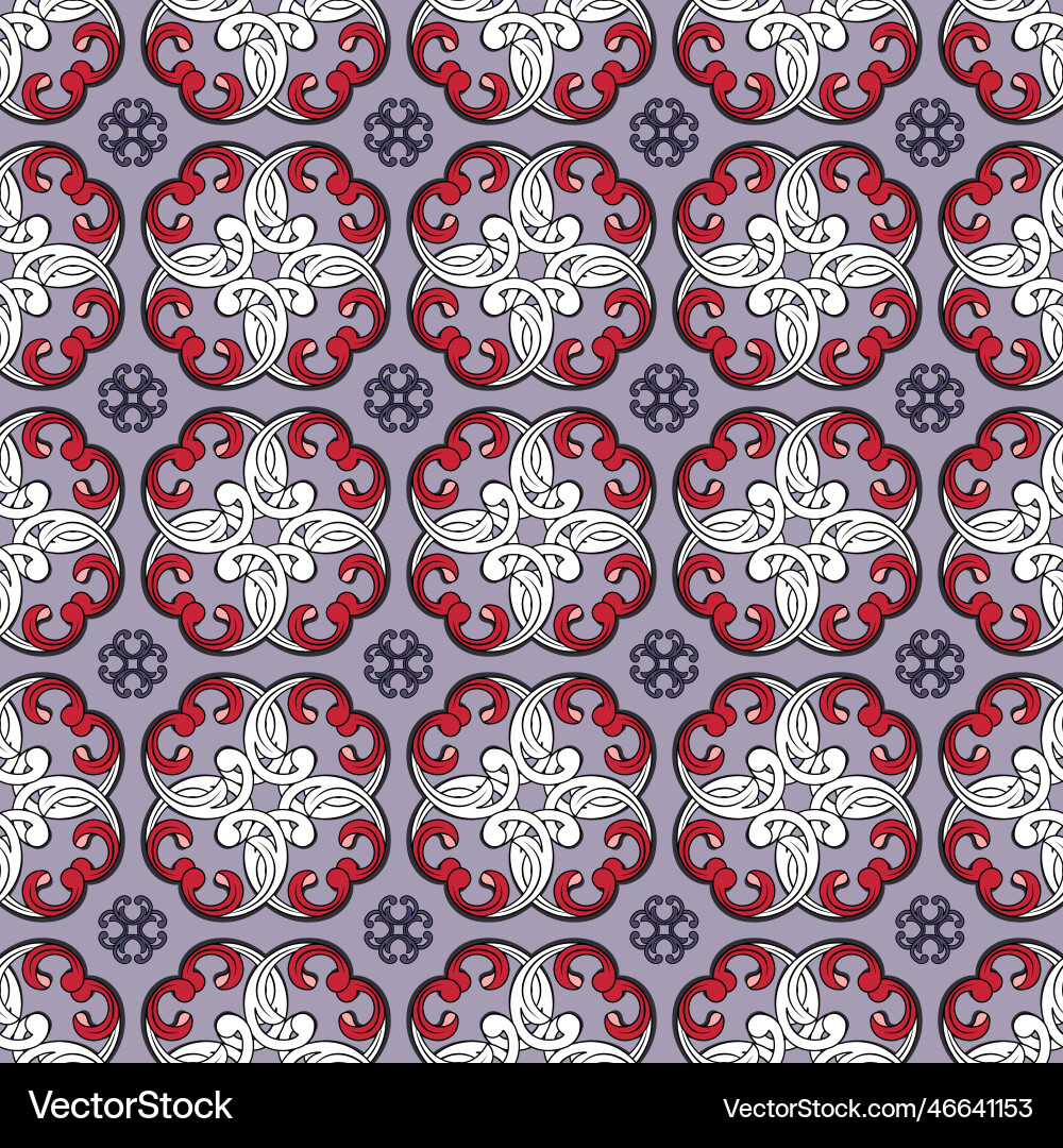 Seamless pattern in celtic and scandinavian Vector Image