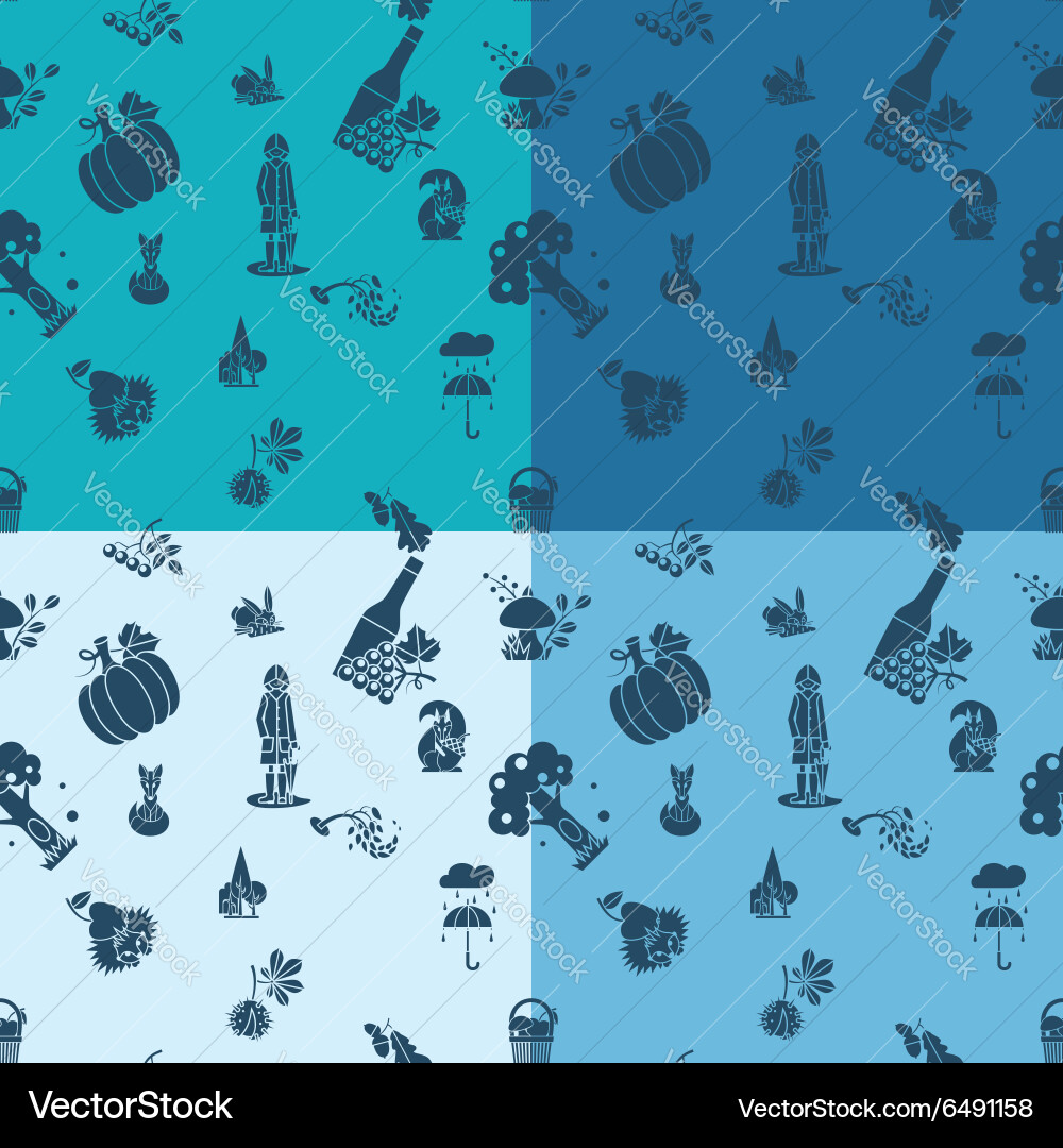 Autumn seamless pattern Royalty Free Vector Image