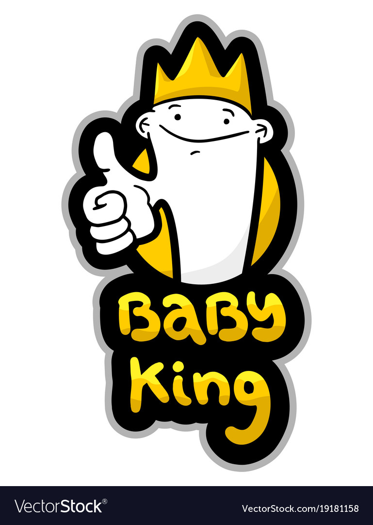 Baby King Royalty Free Vector Image - Vectorstock