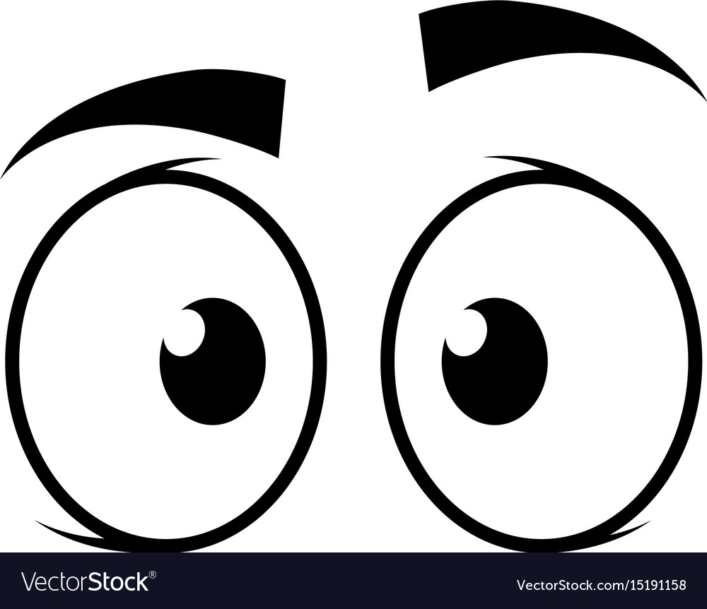 Cartoon eyes icon Royalty Free Vector Image - VectorStock