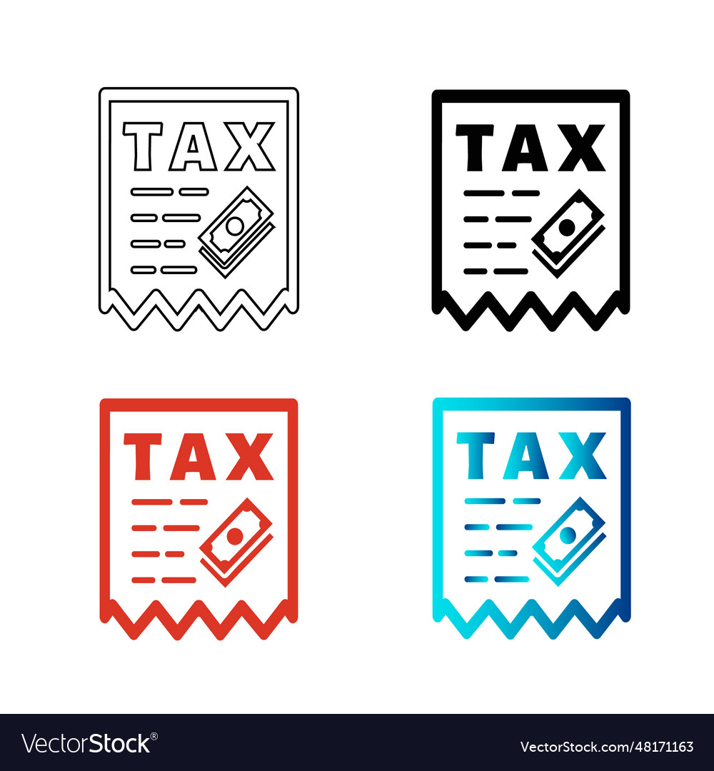 Abstract income taxes silhouette Royalty Free Vector Image