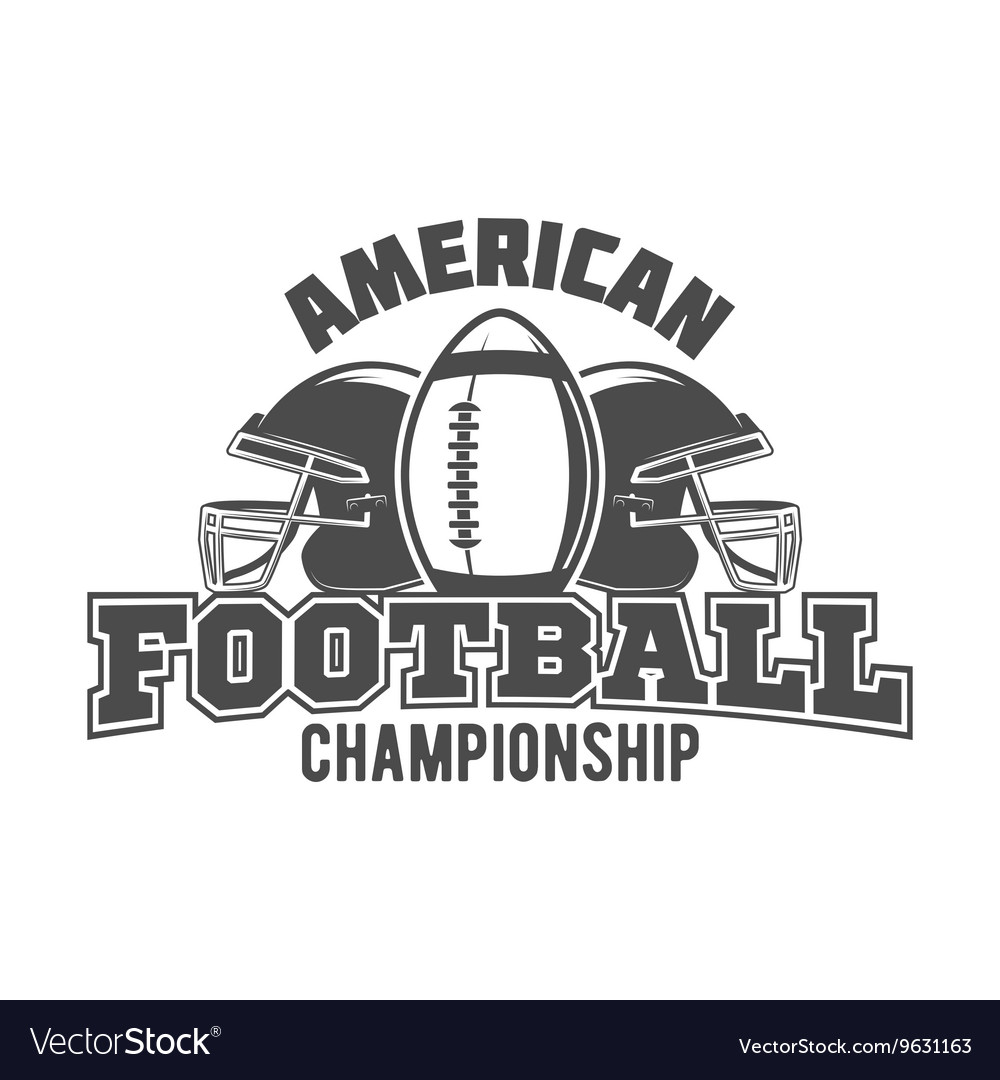 American football badges logo and labels Vector Image