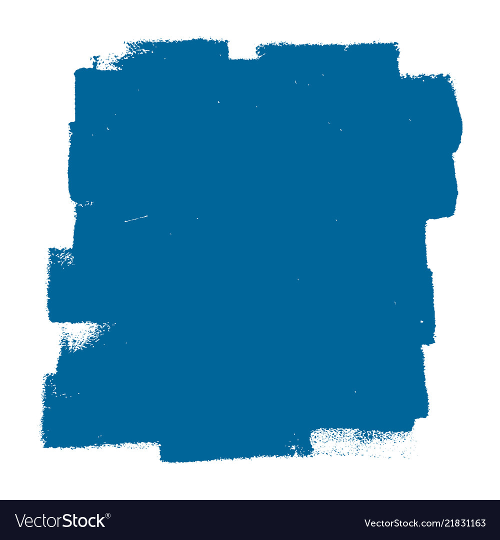 Blue paintroller banner vector image Blue paintroller banner