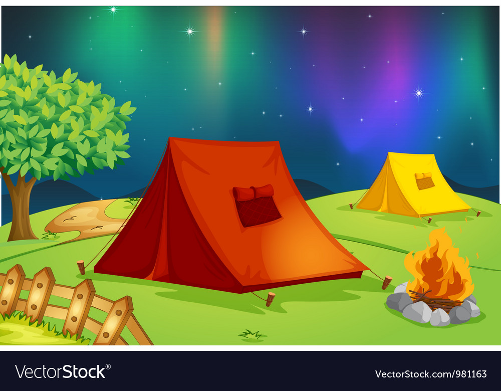 Camping Royalty Free Vector Image - Vectorstock