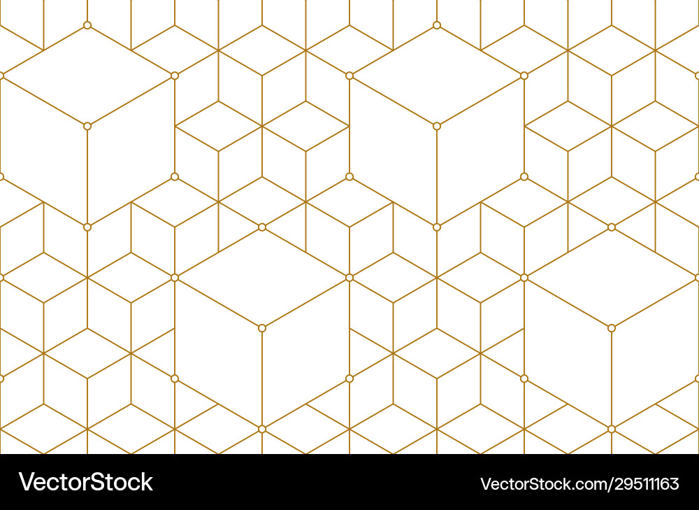 Golden lines seamless pattern Royalty Free Vector Image