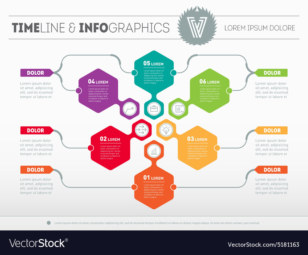 Web template of a pyramidal chart diagram Vector Image