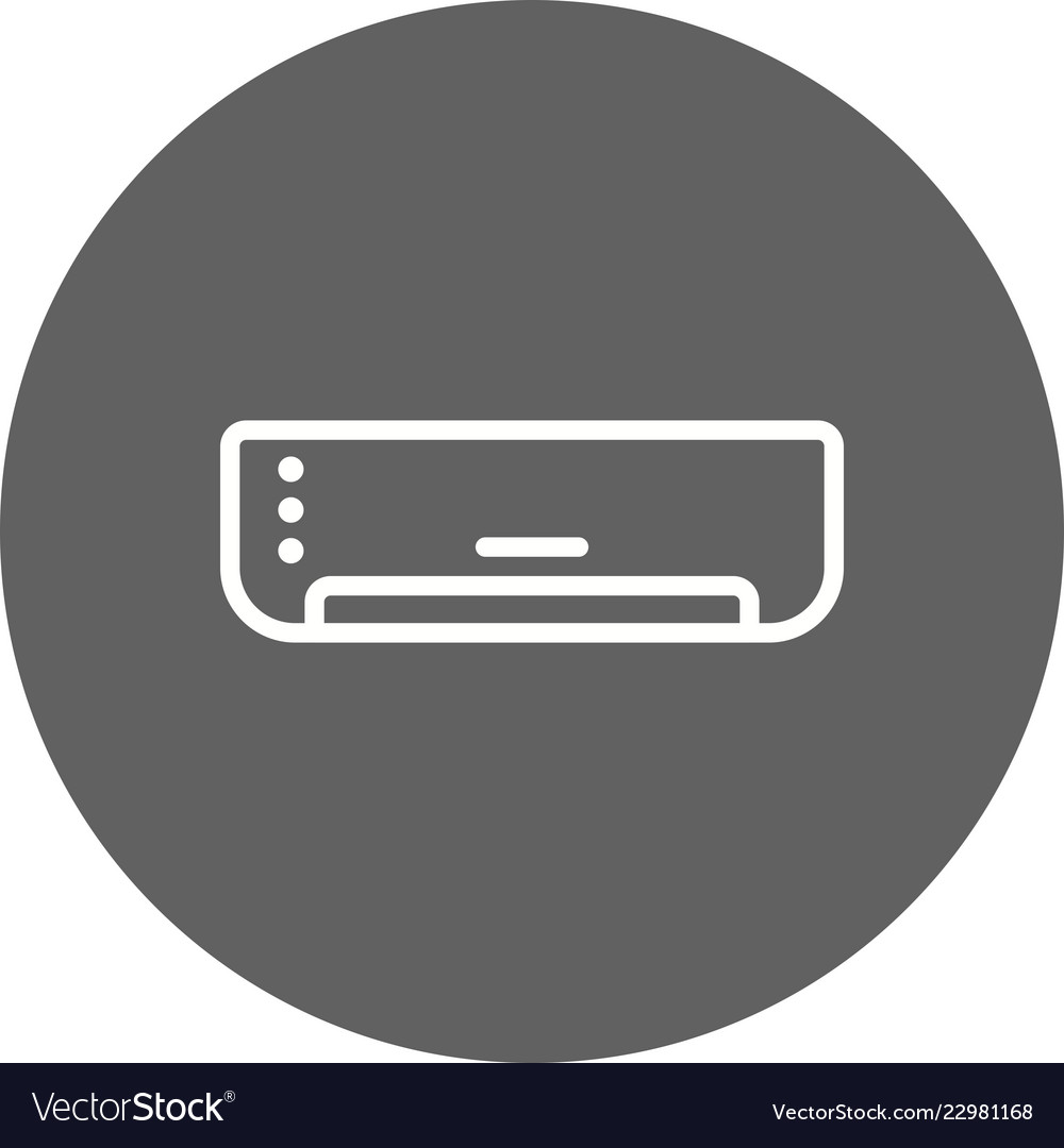 Ac icon Royalty Free Vector Image - VectorStock