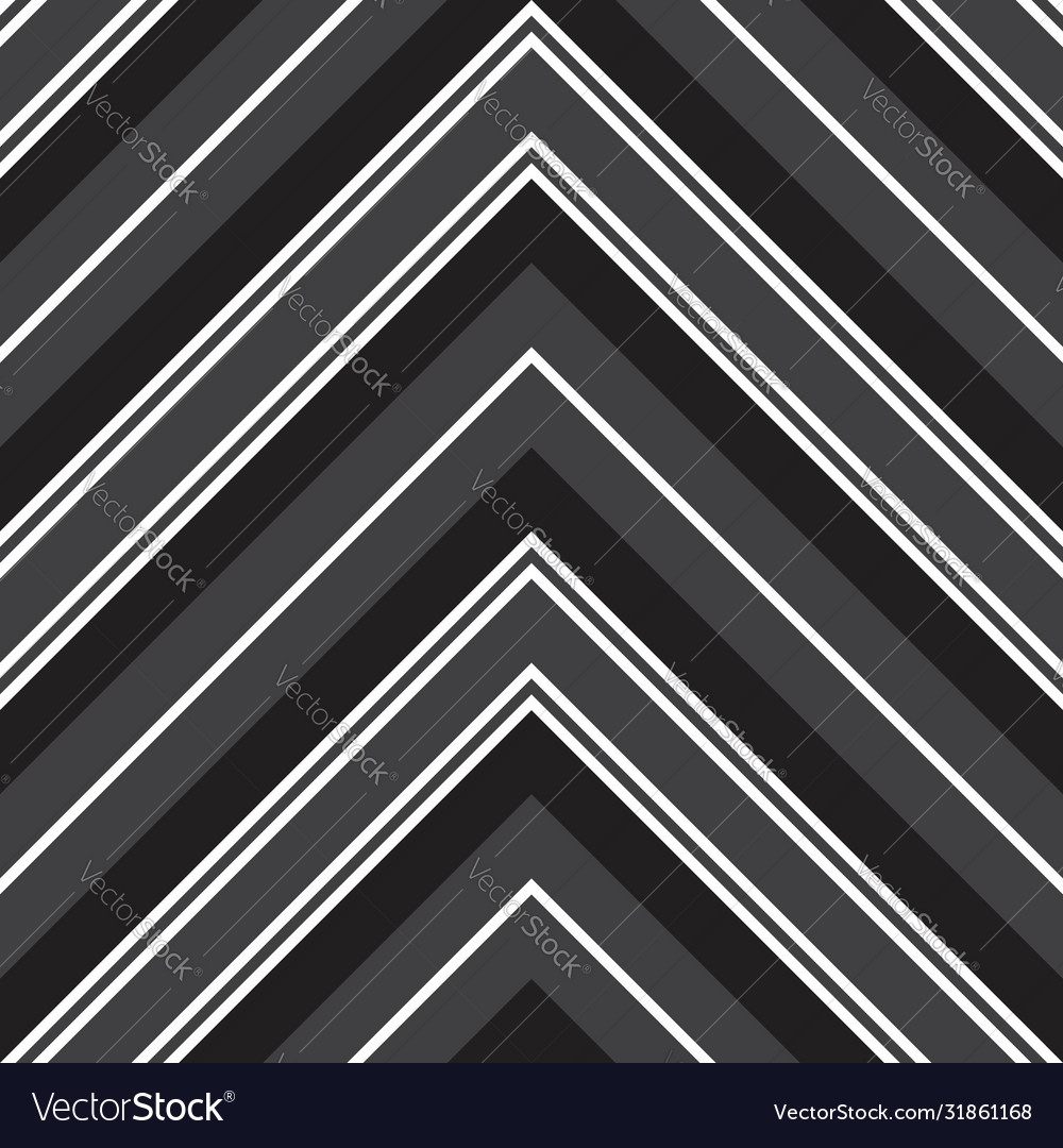 Black and white chevron diagonal stripes seamless Vector Image