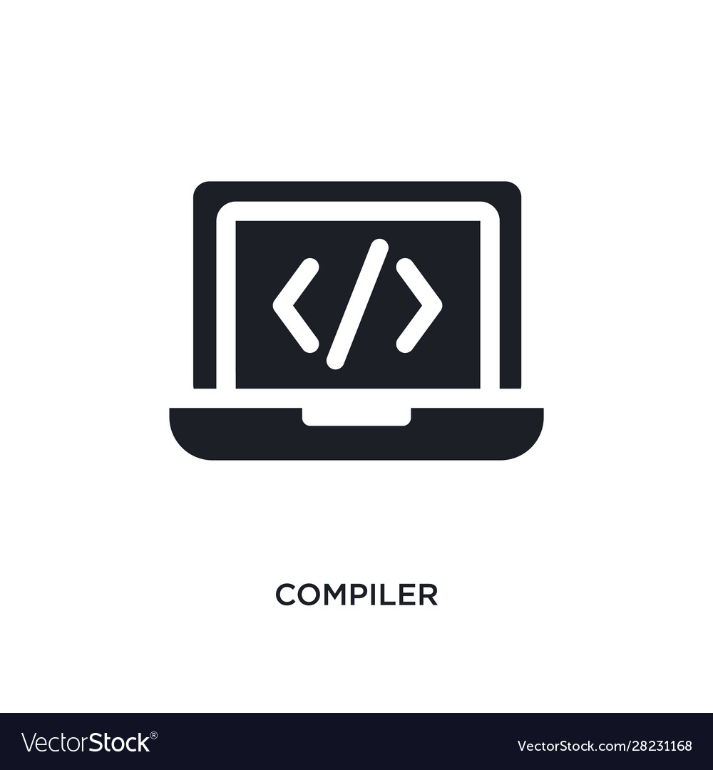 Compiler isolated icon simple element from Vector Image