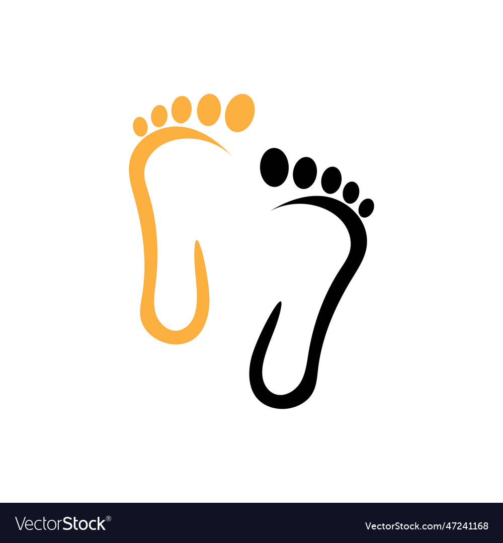 Foot logo Royalty Free Vector Image - VectorStock