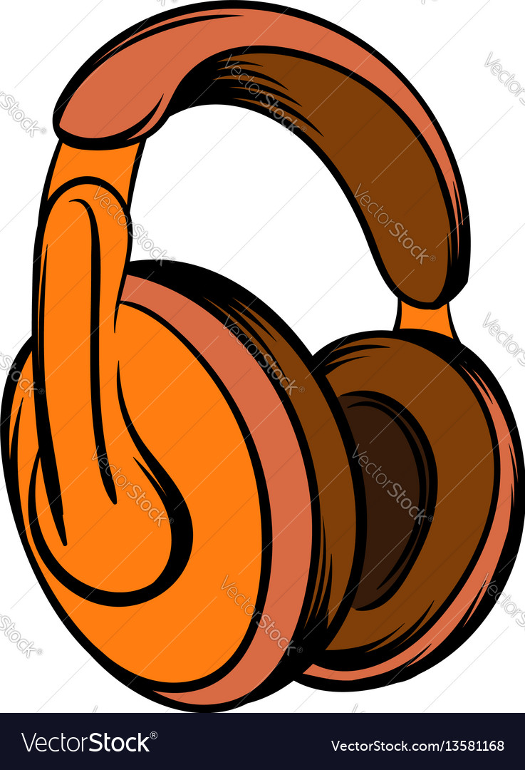orange headphones