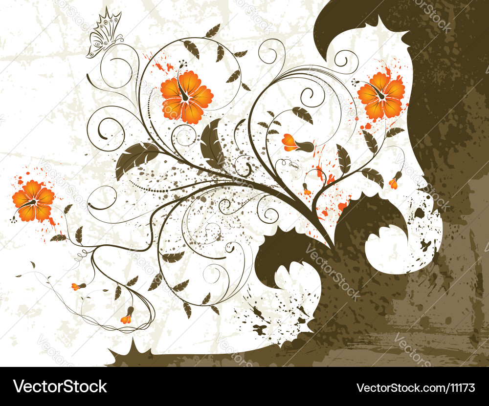Background flower Royalty Free Vector Image - VectorStock