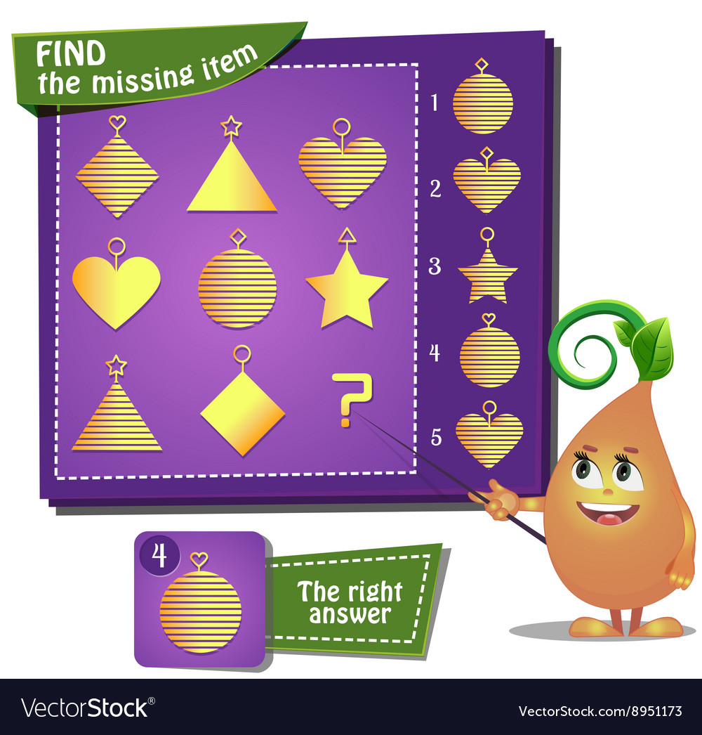 find-the-missing-part-royalty-free-vector-image