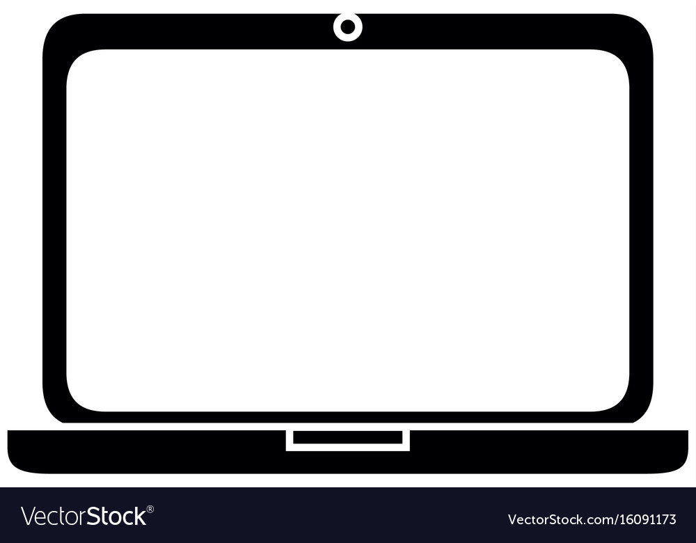 Isolated Pc Laptop Royalty Free Vector Image Vectorstock