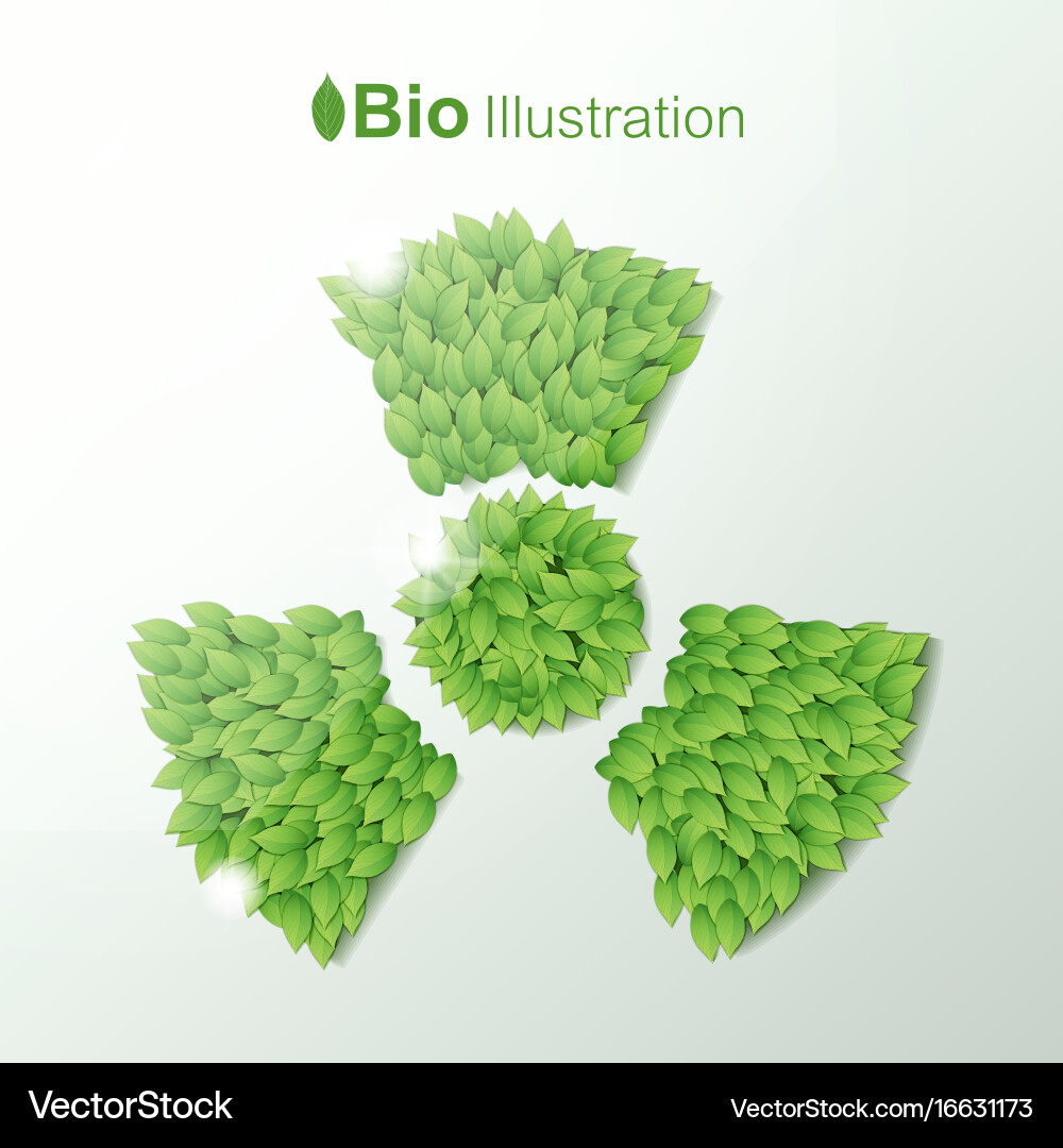 Nature abstract eco concept Royalty Free Vector Image