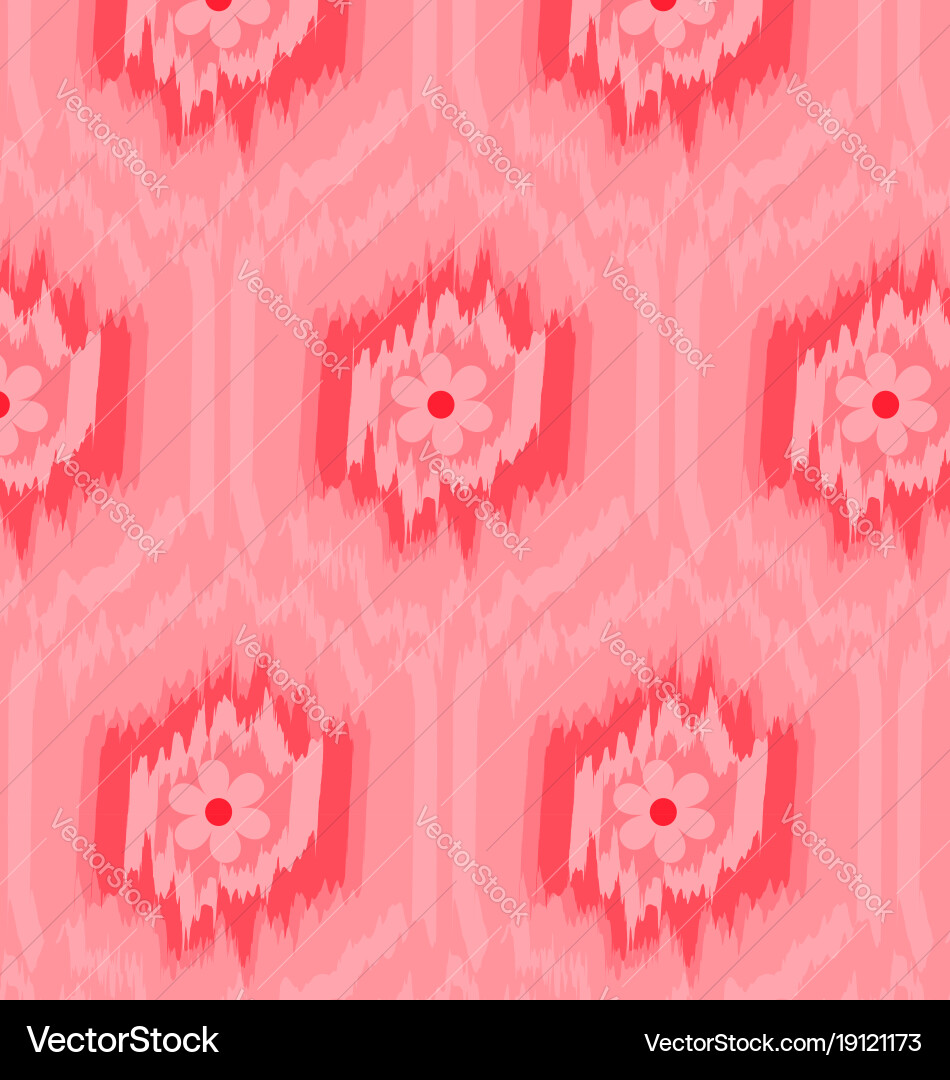 Pattern ikat pink Royalty Free Vector Image - VectorStock