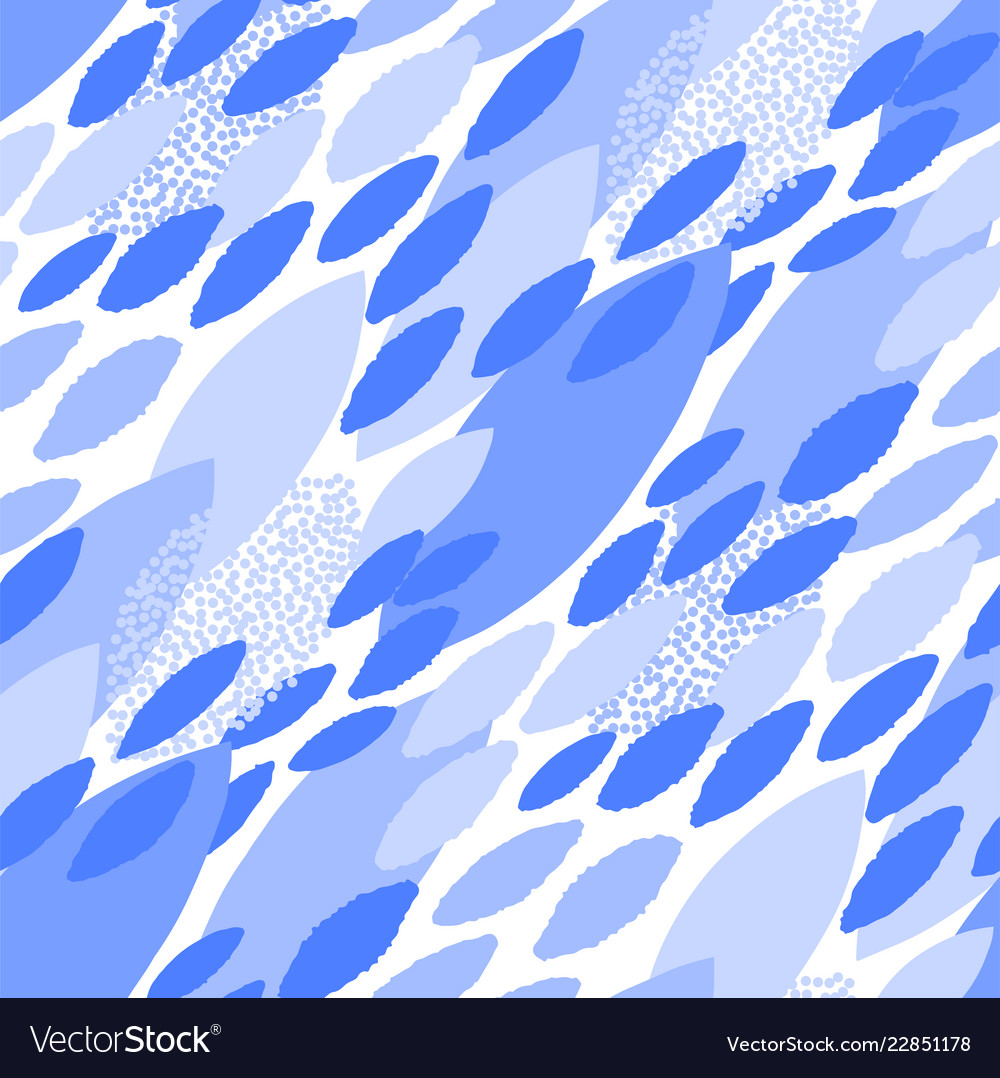 Abstract seamless pattern of minimalistic leaves vector image Abstract seamless pattern of minimalistic leaves