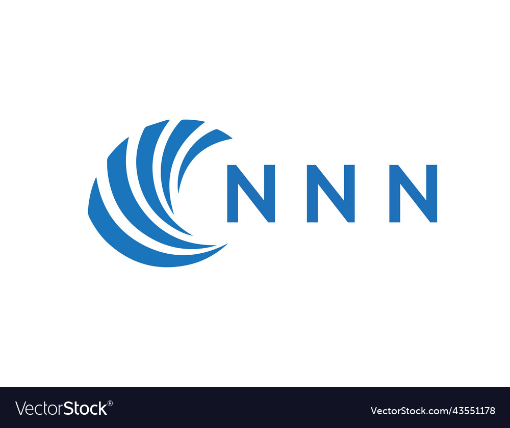 Nnn letter logo design on white background Vector Image