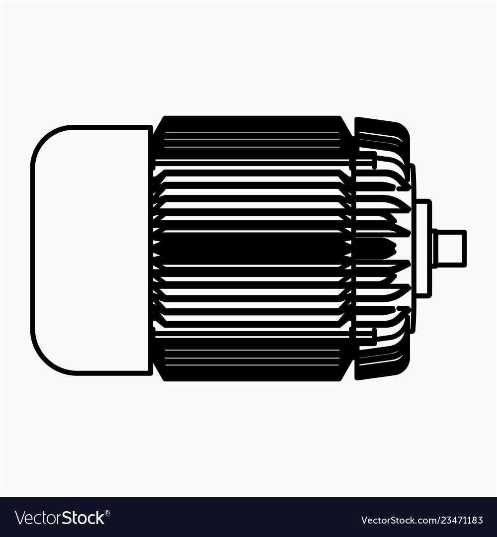 Electric Motor Icon Royalty Free Vector Image VectorStock