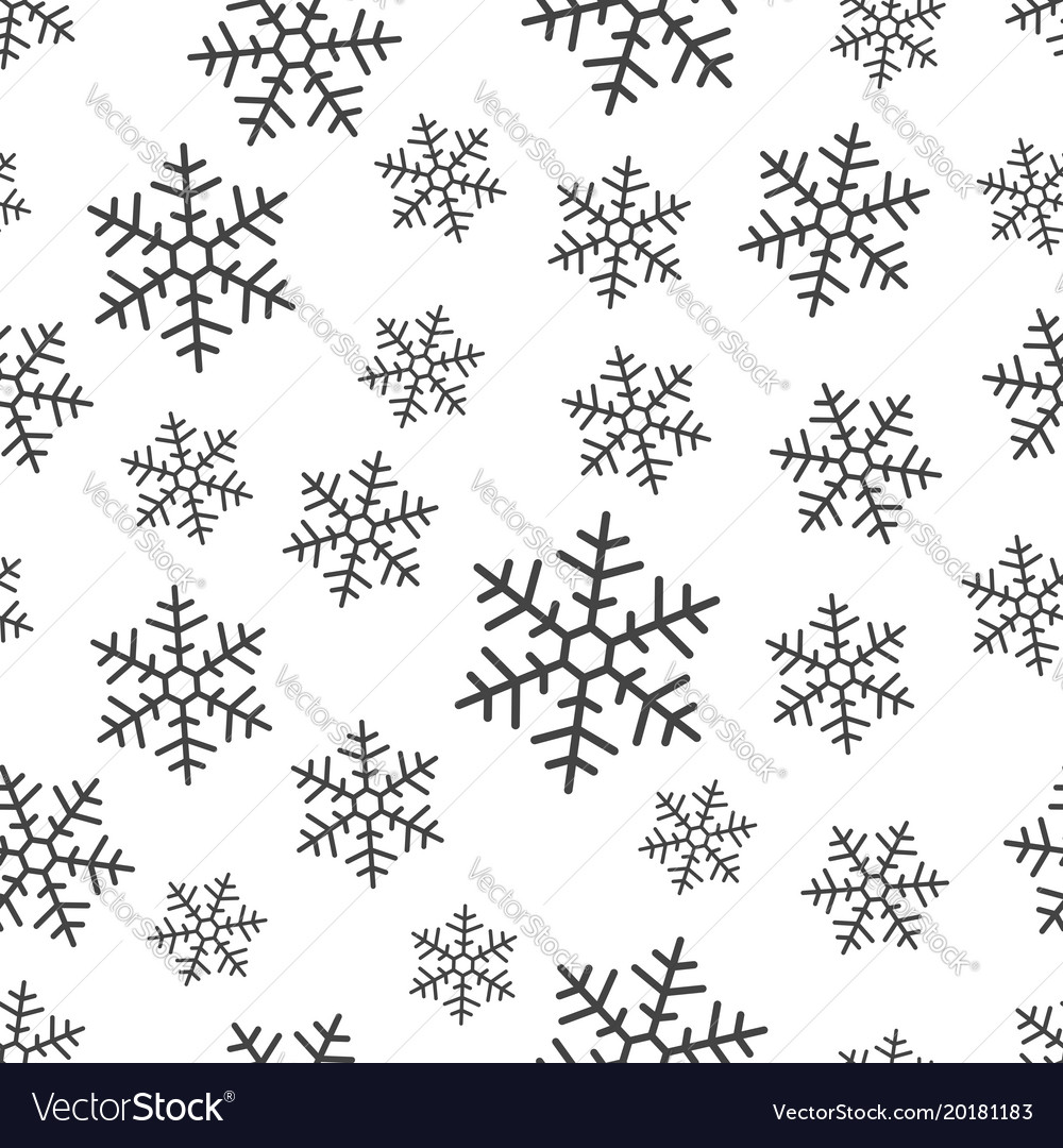 Snowflake seamless pattern background business Vector Image