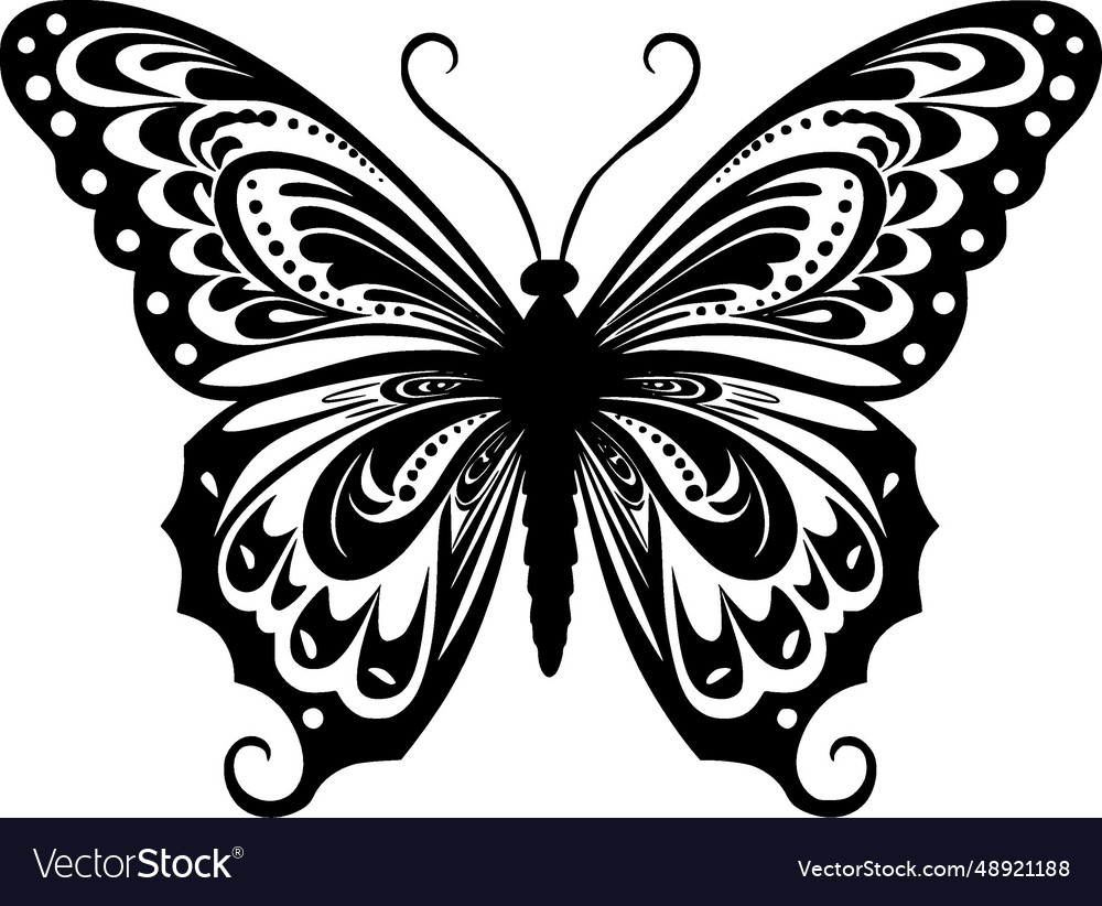 Butterfly - minimalist and flat logo Royalty Free Vector