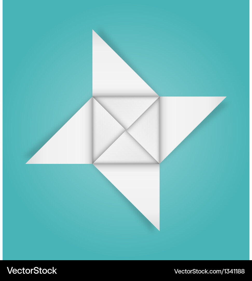 Origami star Royalty Free Vector Image - VectorStock