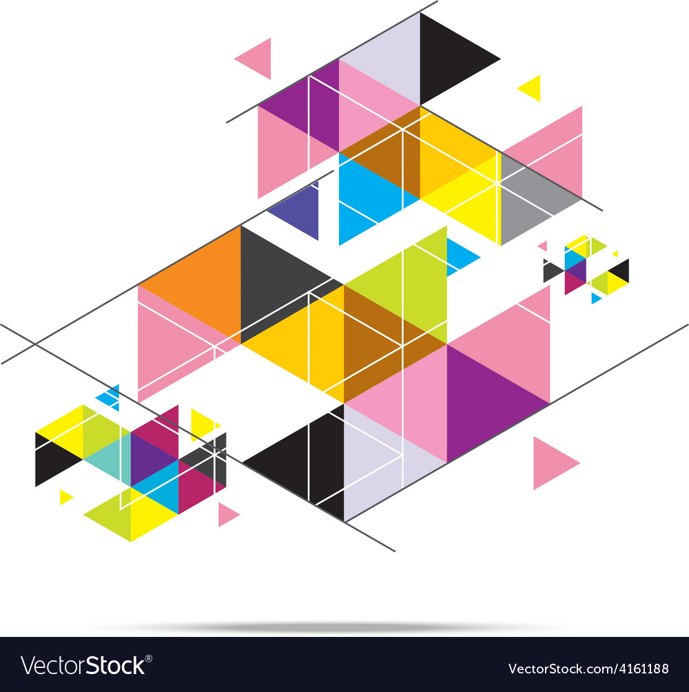 Triangle Pattern Background Design Royalty Free Vector Image