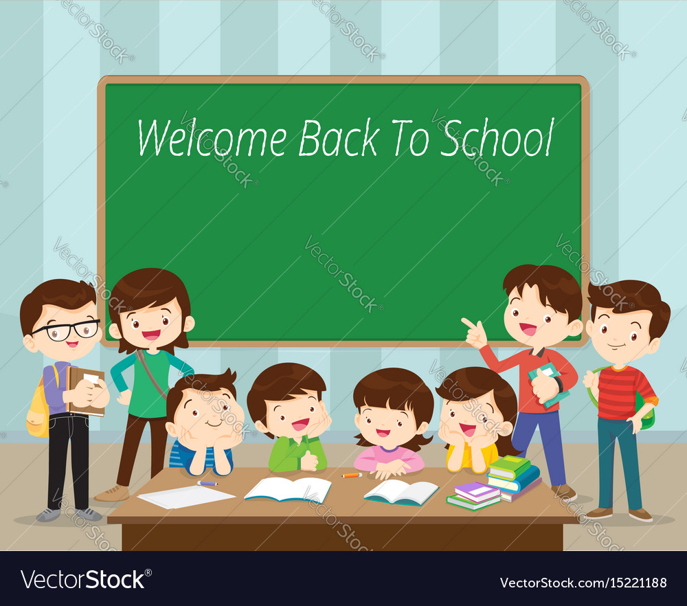 Welcome back to school Royalty Free Vector Image