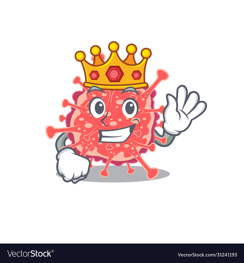 A wise king polyploviricotina mascot design Vector Image