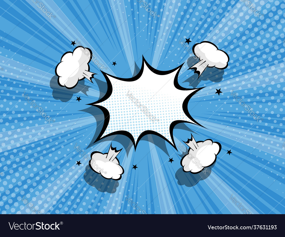 Abstract Bang Comic Book Pop Art Royalty Free Vector Image