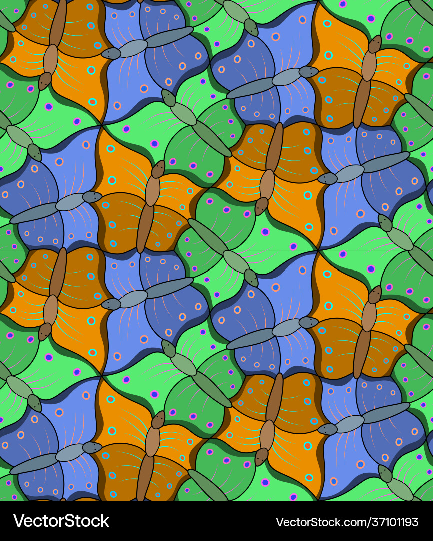 Seamless pattern abstract multicolored Royalty Free Vector