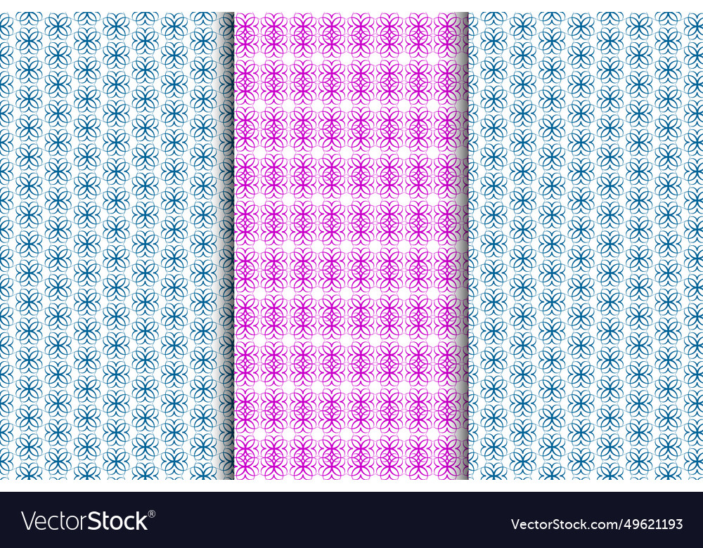 Set of patterns template design Royalty Free Vector Image