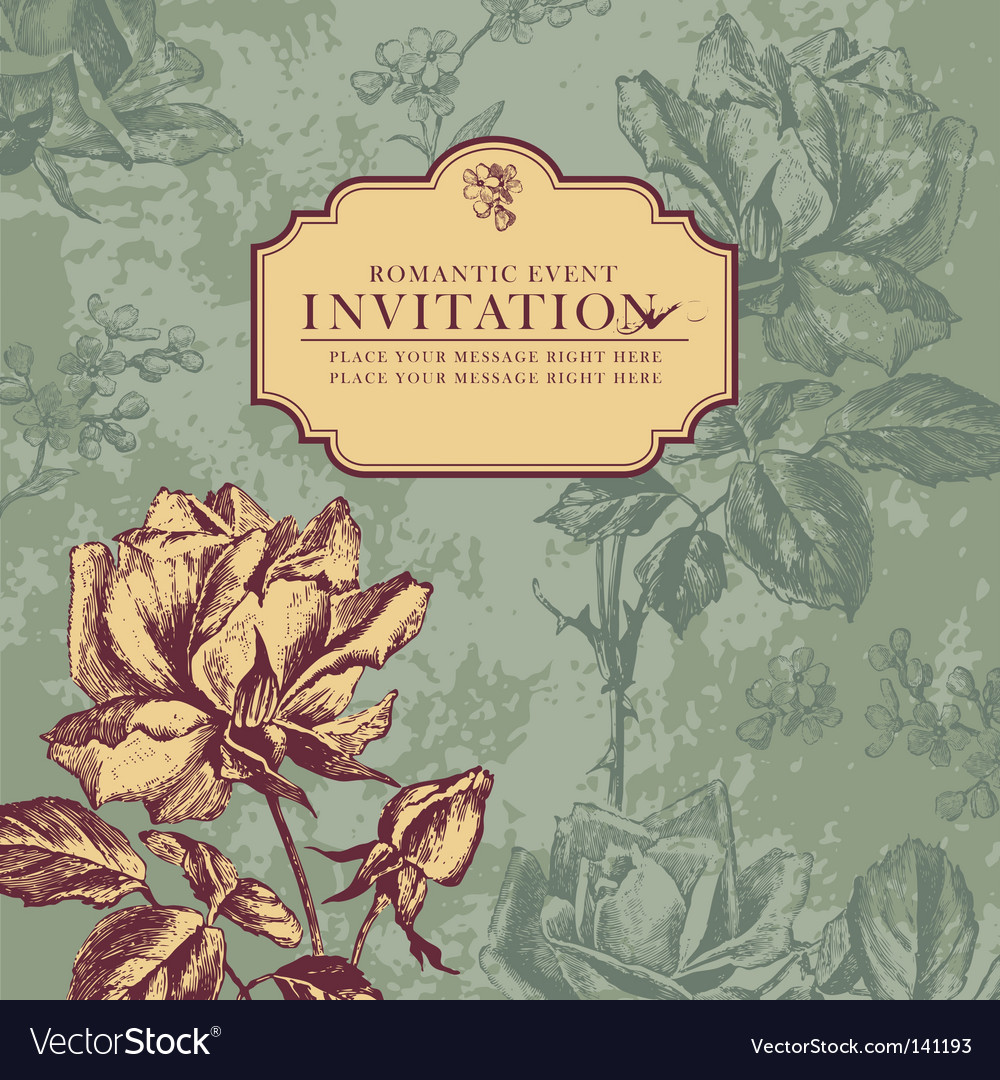 Vintage rose design