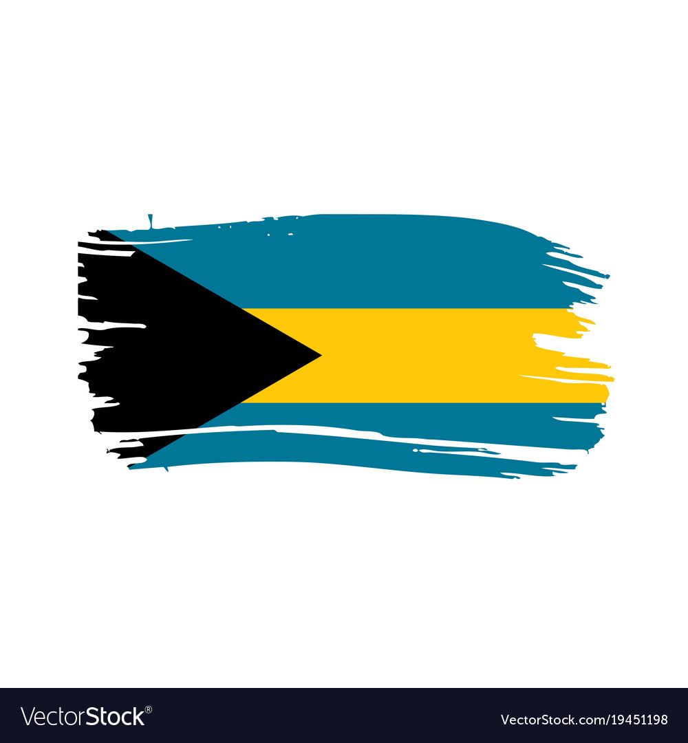 Bahamas flag Royalty Free Vector Image - VectorStock