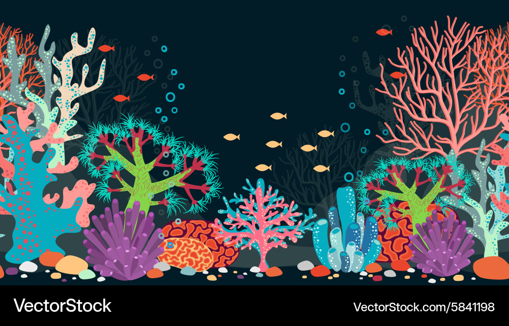 Underwater scene Royalty Free Vector Image - VectorStock