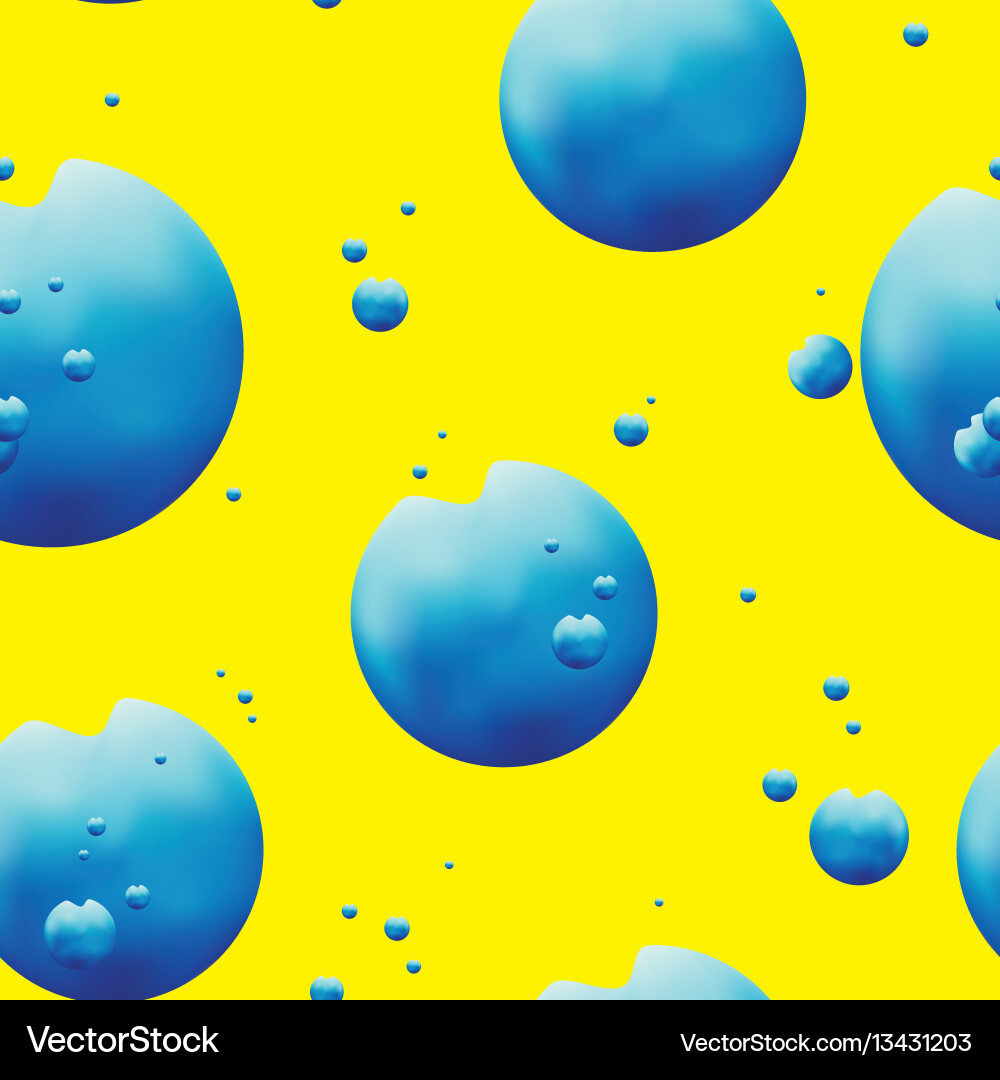 Abstract drops seamless pattern Royalty Free Vector Image