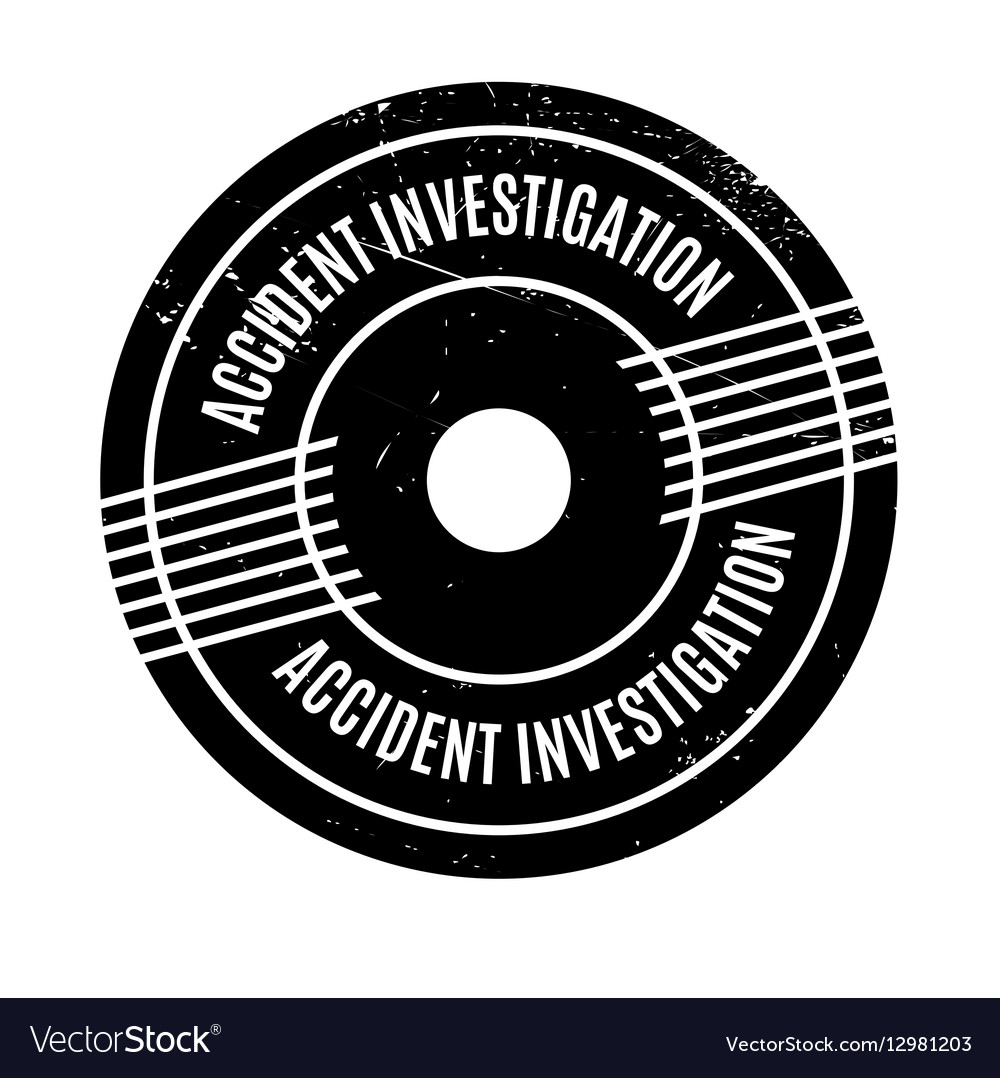 Accident Investigation rubber stamp Royalty Free Vector