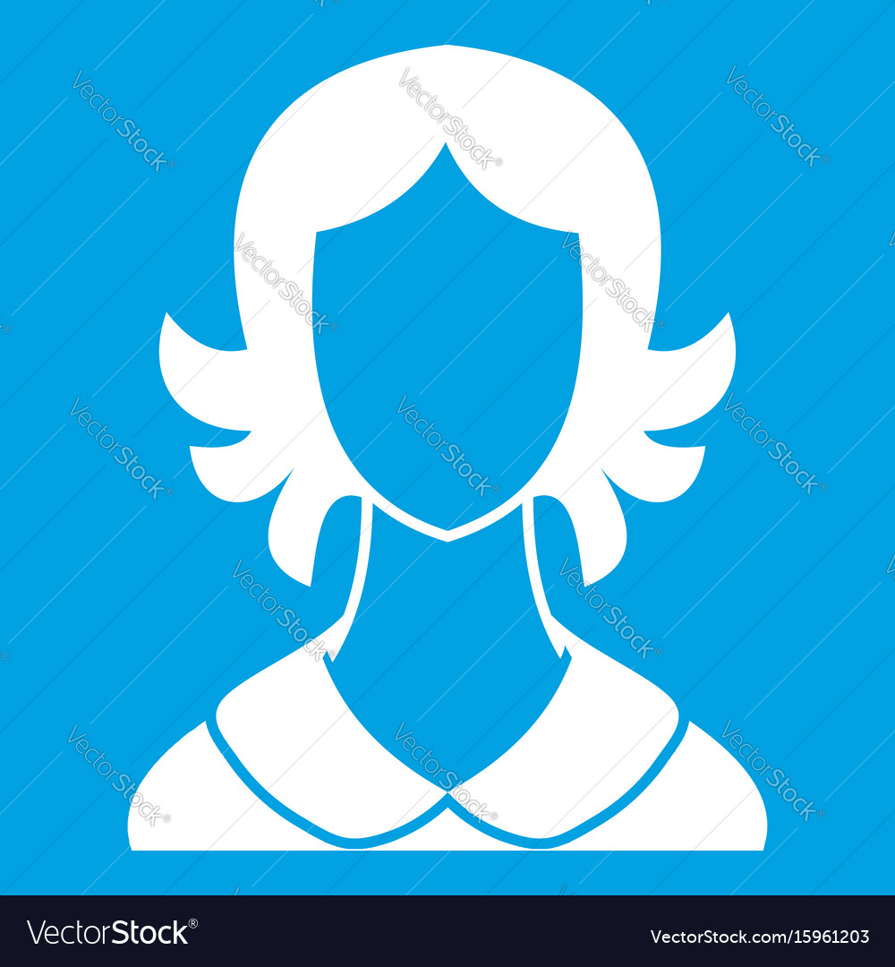 Woman icon white Royalty Free Vector Image - VectorStock