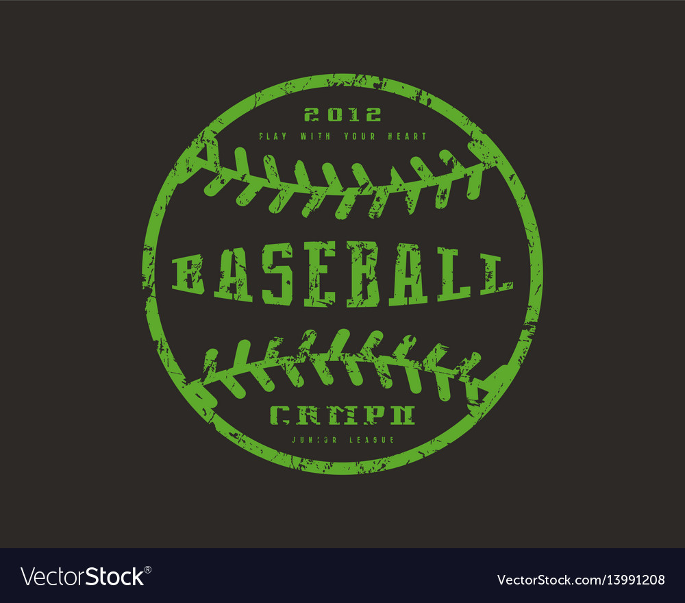 Emblem baseball championship Royalty Free Vector Image