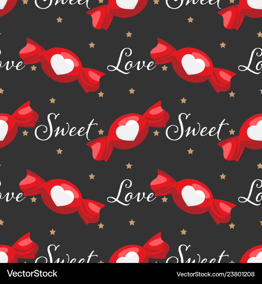 Valentines day seamless pattern Royalty Free Vector Image