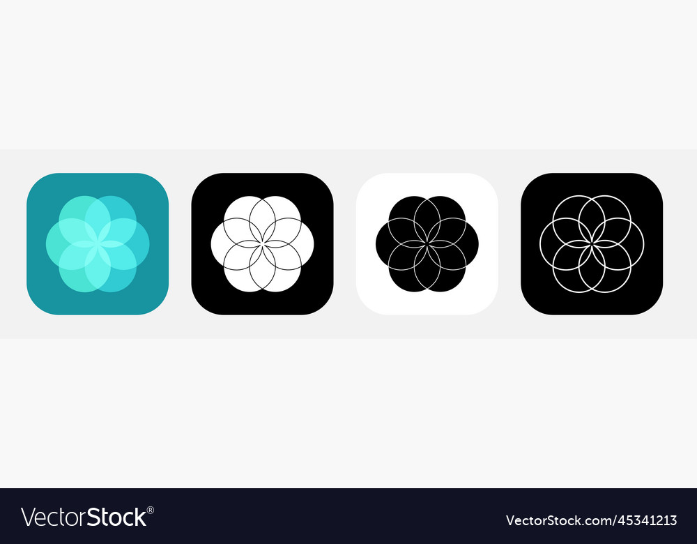 App icon apple breathe Royalty Free Vector Image