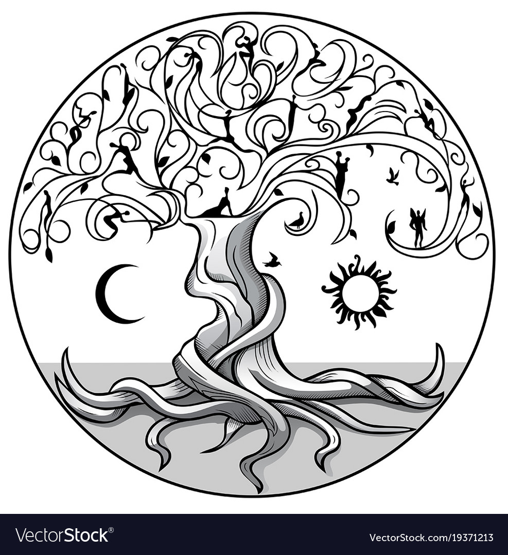 Tree Of Life2 Royalty Free Vector Image Vectorstock