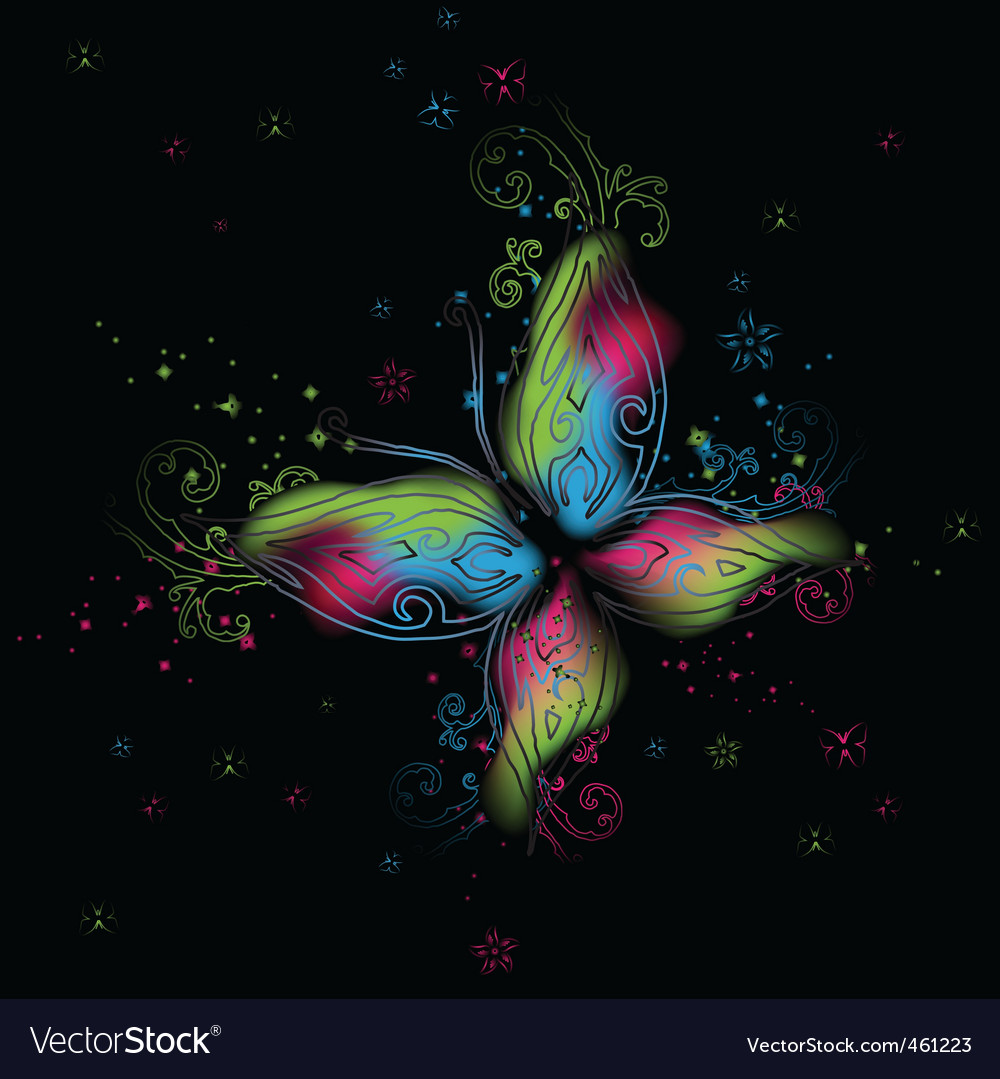 Abstract butterfly background Royalty Free Vector Image